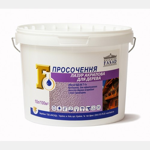 Лазур акрилова для дерева, 10 л