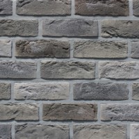 Фасадна плитка Loft Brick Квебек Сірий з підпалом 210x65 мм м2