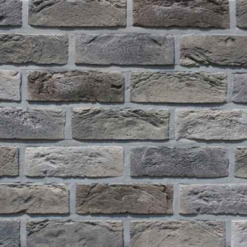 Фасадна плитка Loft Brick Квебек Сірий з підпалом 210x65 мм м2