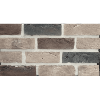 Фасадна плитка Loft Brick Челсі Червоно коричневий з підпалинами 210x65 мм м2