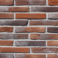 Фасадна плитка Loft Brick Лонг Форд 30 Червоно-коричневий з чорними вставками 295x50 мм м2
