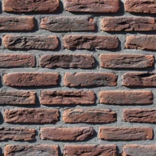 Фасадна плитка Loft Brick МФ 50 Карбон Червоно-помаранчевий м2